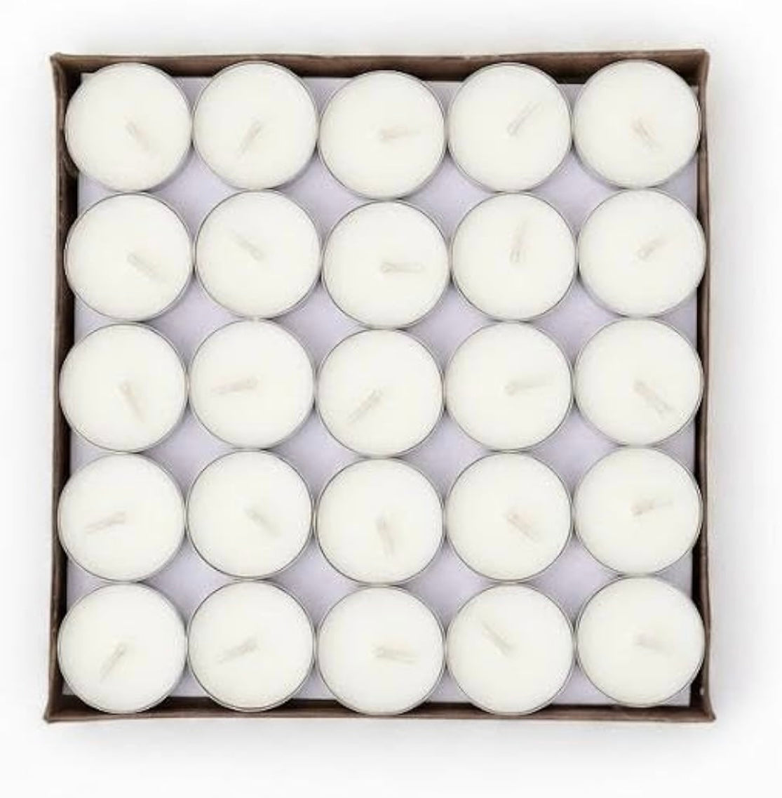 White Tealight Candles | Pack of 100 | Unscented Purified Wax Candles | Upto 3 Hour Burn Time | Smokeless & Dripless | Perfect for Diwali, Christmas, Celebration & Decoration