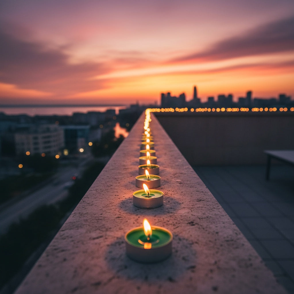 Light Green Tealight Candles | Pack of 50 | Unscented Purified Wax Candles | Smokeless, Dripless, Long Lasting | Perfect for Diwali, Christmas, Home Decoration & Festivals