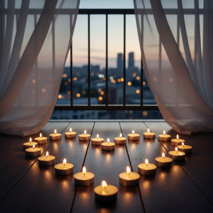 Yellow Tealight Candles | Pack of 50 | Unscented Purified Wax Candles | Smokeless, Dripless, Long Lasting | Perfect for Diwali, Christmas, Home Decoration & Festivals
