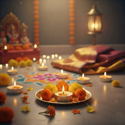 Orange Tealight Candles | Pack of 50 | Unscented Purified Wax Candles | Smokeless, Dripless, Long Lasting | Perfect for Diwali, Christmas, Home Decoration & Festivals
